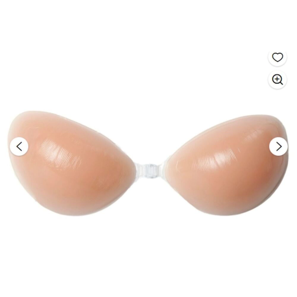 Fashion Forms Women's Amazing Adhesive Backless Strapless Silicone Bra Nude